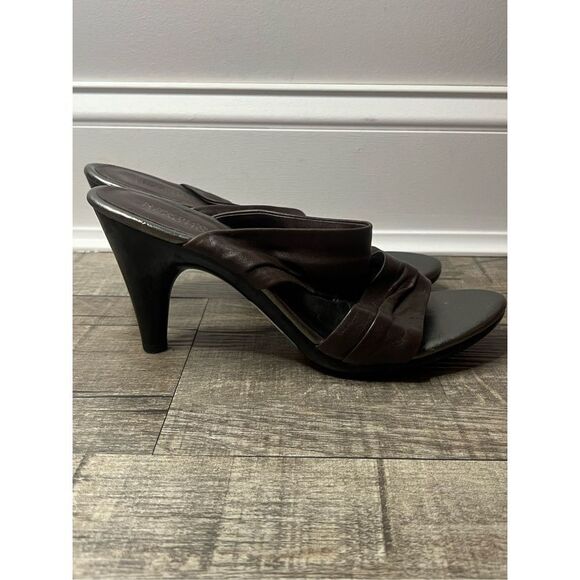 Kenneth Cole brown leather wedge heels size 9 - Picture 5 of 5